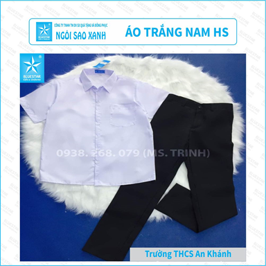 ÁO TRẮNG NAM HS - THCS AN KHÁNH